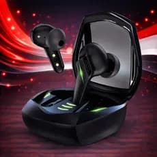 Fone de Ouvido Sem Fio Kaidi 776 Gamer Preto Bluetooth Academia Treino Led