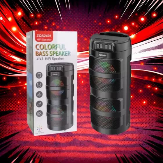 Caixa De Som Portable Bluetooth Speaker com Microfone para Home & Audio Player - ZQS2401