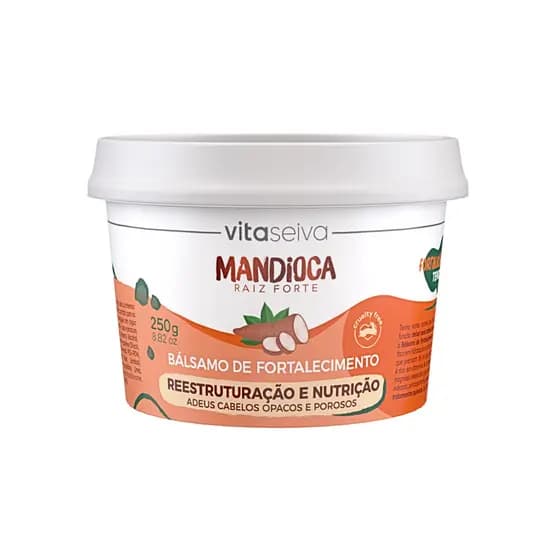 Balsamo Fortalecimento Vita Seiva Mandioca Raiz Forte Cabelo Quimico 250g