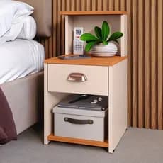 Mesa de Cabeceira Criado Bide Quarto Cama Casal Box e Queen Cléo Varias Cores