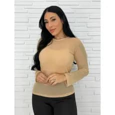 Blusa tulher com top ( 2 peças )