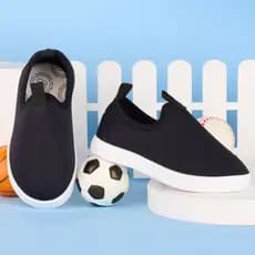 Tenis Slip Calce Facil Menino Esportivo Escolar 20 ao 34 Modelo Liso Conforto Dia a Dia Macio Corrida Sem Estampa
