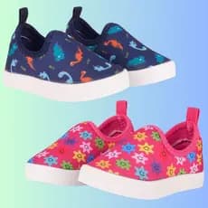 KIT Tenis Infantil Calce Facil 2 pares Feminino Masculino Caminhada Corrida Lycra Antiderrapante 20 ao 34