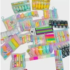 Kit 10 Pacotes/Com 6 ou 5 Peças Mini Marca Texto / Kawaii Desenho Fofo Marca Texto