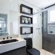 Kit 3 Nicho Organizador Retangular 60x30x10cm Kit 3 Peças Em Mdf Branco ou Preto Banheiro, Quarto, sala, cozinha