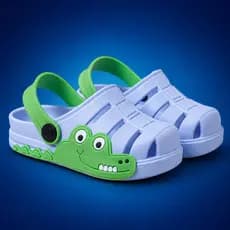 Papete Infantil Menino Confortável Antiderrapante Leve Macia Flexível Sandália Masculina Jacaré Aranha