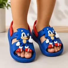 Papete Infantil Menino Confortável Antiderrapante Leve Macia Flexível Sandália Masculina