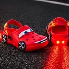 Papete Infantil Menino Luz Confortável Farol Antiderrapante Leve Macio Ajustável Carro Luizinha