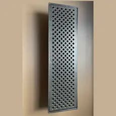 Grelha ralo em aluminio com coletor  15x50 preta