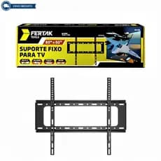 Suporte para TV Fixo De Parede 30 a 86 Polegadas Universal Suporta 70kg Telas Grandes Preto