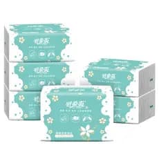 1000 folhas de papel de seda de polpa de madeira virgem para uso doméstico (12x17,5cm) 10 pacotes