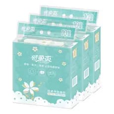 1 saco/10 pacotes de papel de seda, papel higiênico macio descartável