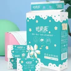 10 pacotes de papel higiênico de dupla camada, 100% polpa de madeira virgem