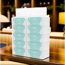 10 pacotes de guardanapos para uso doméstico pacotes acessíveis de lenços de papel higiênico