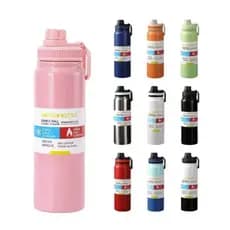 Garrafa Térmica Aço Inoxidável  600-800ml Quente & Frio Café Água Suco Corrida Envio Imediato