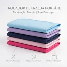 Trocador Portátil para Bebê Impermeável 100% Dobrável