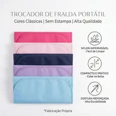 Trocador de Bebê Portátil Impermeável Dobrável Acolchoado Compacto para Menino e Menina