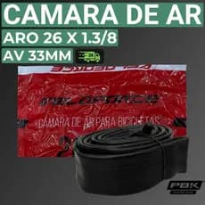 Câmara de Ar Aro 26 1 3/8 Camara de Ar 26 X 1.3/8 Veloforce Camara para Bicicleta Ceci Aro 26