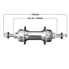 Cubo Traseiro 36 Furos 175mm Cubo de Bicicleta Traseiro Rosca Aço Esferado 36 Furos Freio V-brake