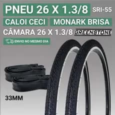 Pneu Aro 26 x 1 3/8 Pneu Aro 26 Bicicleta Pneu Caloi Ceci Pneu Monark Brisa Pneu Fino Aro 26 1.3/8