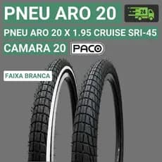 Pneu Aro 20 Pneu de Bicicleta Aro 20 X 1.95 Bmx Pneu Cruise SRI-45 Paco