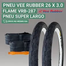 Pneu Vee Rubber 3.0 Melhor que Pneu Kenda Flame Aro 26 3.0 Pneu Aro 26 Bicicleta Pneu V Rubber 3.0