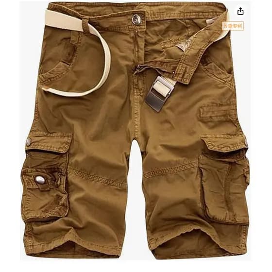 Roupas masculinas por atacado, shorts cargo camuflados soltos e casuais de verão, tamanho grande, com vários bolsos