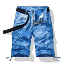 Bermudas camufladas masculinas 2026, calças casuais de tamanho grande, bermudas até o joelho