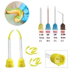 50 Peças De Borracha De Silicone Transportando Tubo De Mistura De Materiais De Impressão Descartáveis