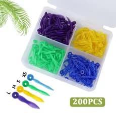 100/200pcs Cunhas Descartáveis Acessórios De 4 Tamanhos