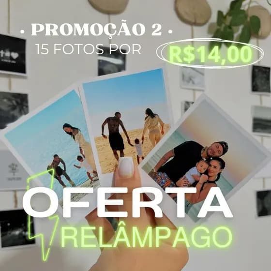 15 fotos instax Padrão - fotos tamanho PADRÃO - foto