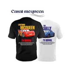 Conjunto para casal - Casal Mcqueen - blusas personalizadas