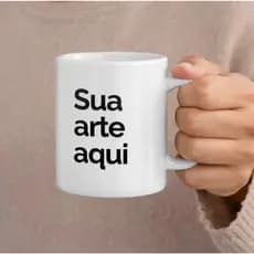 Caneca Personalizada de Porcelana 325ml com Sua Foto Presente Criativo para Eventos