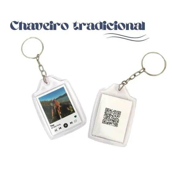 Chaveiro personalizado - chaveiro tradicional - chaveiro de acrilico