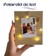 Polaroid de mesa com led - porta retrato com led
