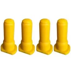 4 Bico Alimentador Mamadeira Baspan Amarelo Bezerros Promoção