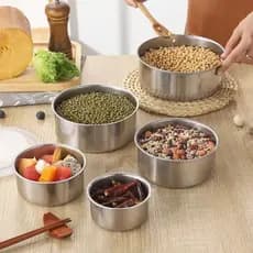 Jogo De Potes Aço Inox 5 Peças Snel Home