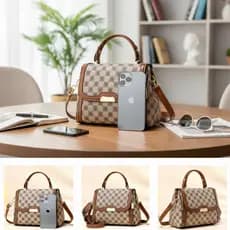 Bolsa Feminina Com Alça Tranversal  Luxuosa Pequena Reforçada Ombro
