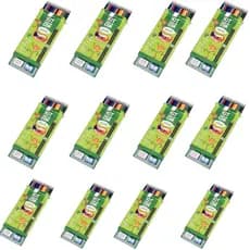 Kit 12 Caixas Coleção 12 Cores Lápis De Cor Com Apontador Borracha e Dois lápis Pacote Atacado Escolar