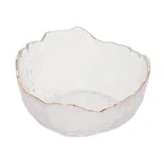 Bowl de Cristal com Borda Dourada Taj Wolff 13x6cm
