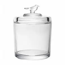 Pote de Cristal com Tampa Wolff 14,5cm
