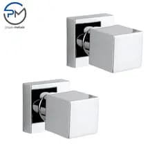 Kit 2 Acabamentos Para Registro Chuveiro Cromado Metal Padrão Deca
