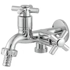 Torneira Para Jardim Tanque Lavanderia Quintal Luxo Com Bico De 3/4 ABS Cromado 1428