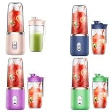 400ML Espremedor Elétrico Mini Liquidificador Portátil 6 Lâminas De Suco De Alimentos Misturador