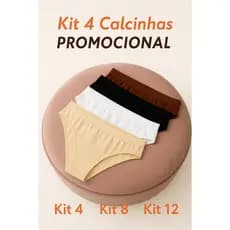 Kit com 4, 8 ou 12 Calcinhas Femininas Altomax | Modelo Alta Microfibra | Sortidas | Adulto