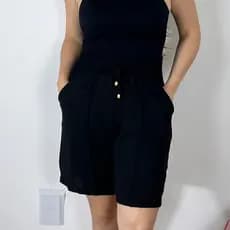 Bermuda Duna Feminina com Bolso | Conforto e Estilo para o Dia a Dia