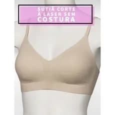 Sutiã Corte a Laser com Bojo Removível – Sem Costura, Conforto Garantido