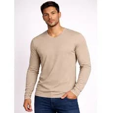 Camiseta Long de Frio Masculina Estilo Casual Inverno Quente