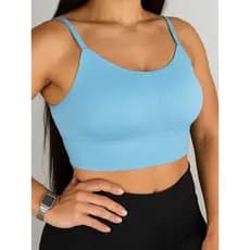 Top Fitness com Alça Fina – Ideal para Academia | Várias Cores