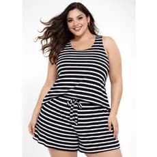 Conjunto Feminino Plus Size Short e Regata | G1 G2 G3